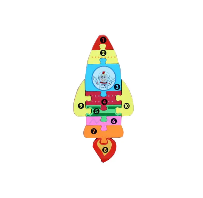 Puzzle de fusée 3D jouets enfants preshcool éducation blocs de puzzle pour enfants jouets assortis planche à main