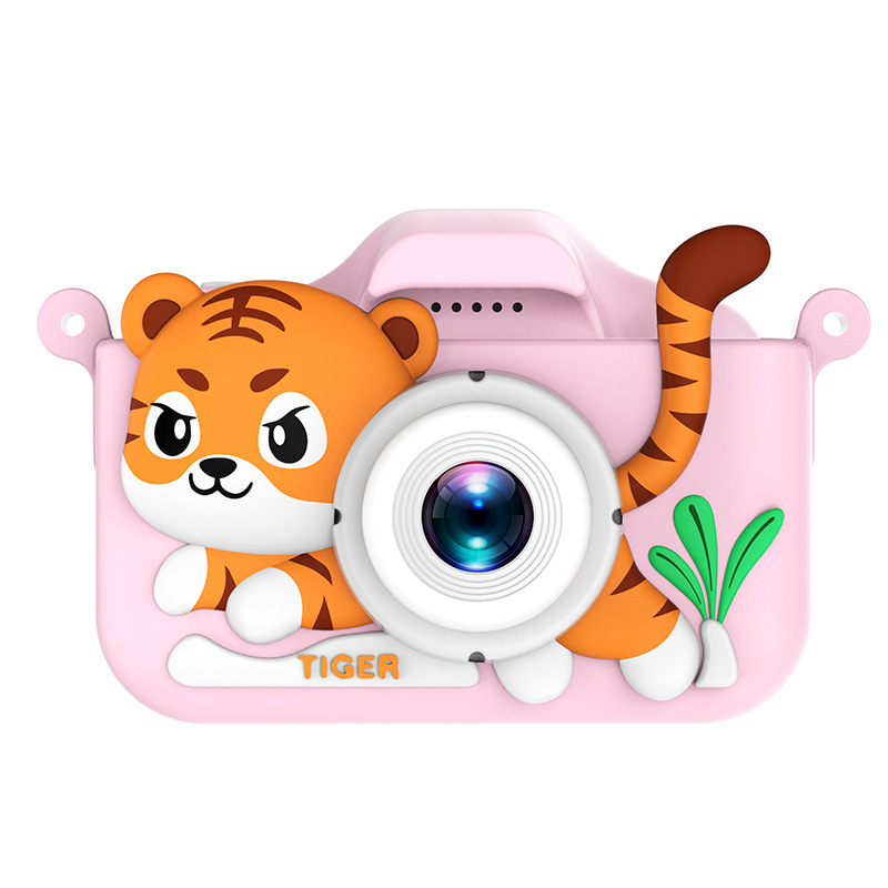 Pink little tiger-hd dual camera