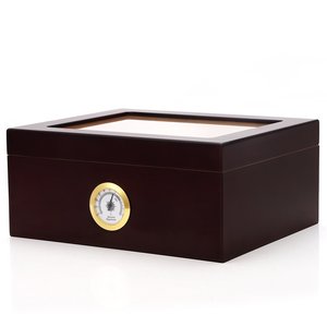 ขายส่งซิการ์ไม้จัดเก็บกล่องบรรจุภัณฑ์ไม้ซิการ์ Humidor ด้วย Divider