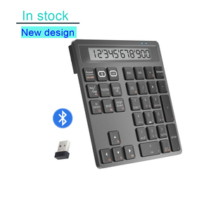 Calculadora de teclado numérico 2 en 1 Bluetooth inalámbrico Bluetooth teclado numérico calculadora teclado numérico para contabilidad - Product Image 1