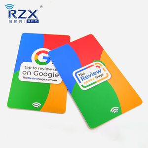 HF personalizado NFC NTAG 213 codificación URL impresión código QR Google Review tarjeta RFID Digital Business Card - Product Image 2