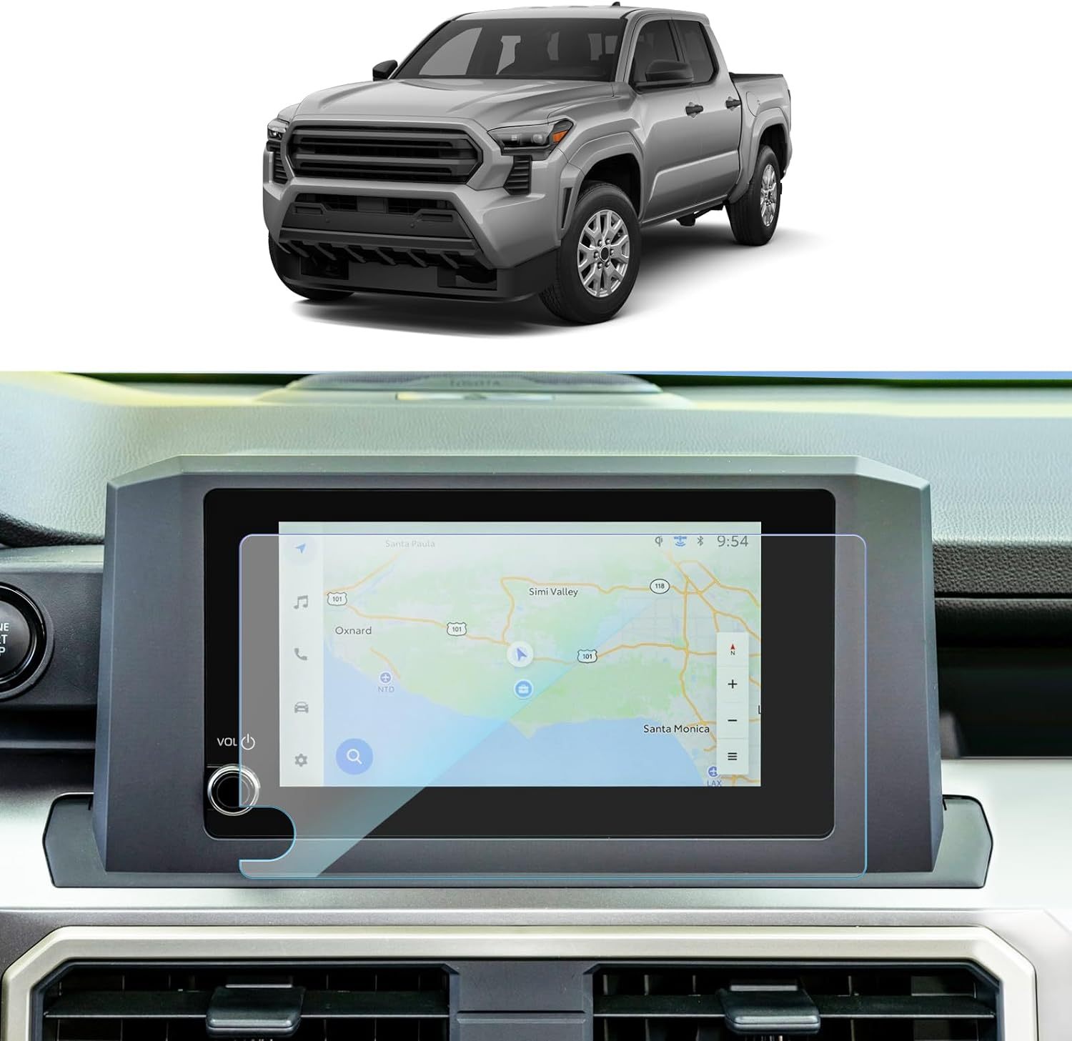 Transparent pour Toyota Tacoma N400 XN40 2024 Navigation