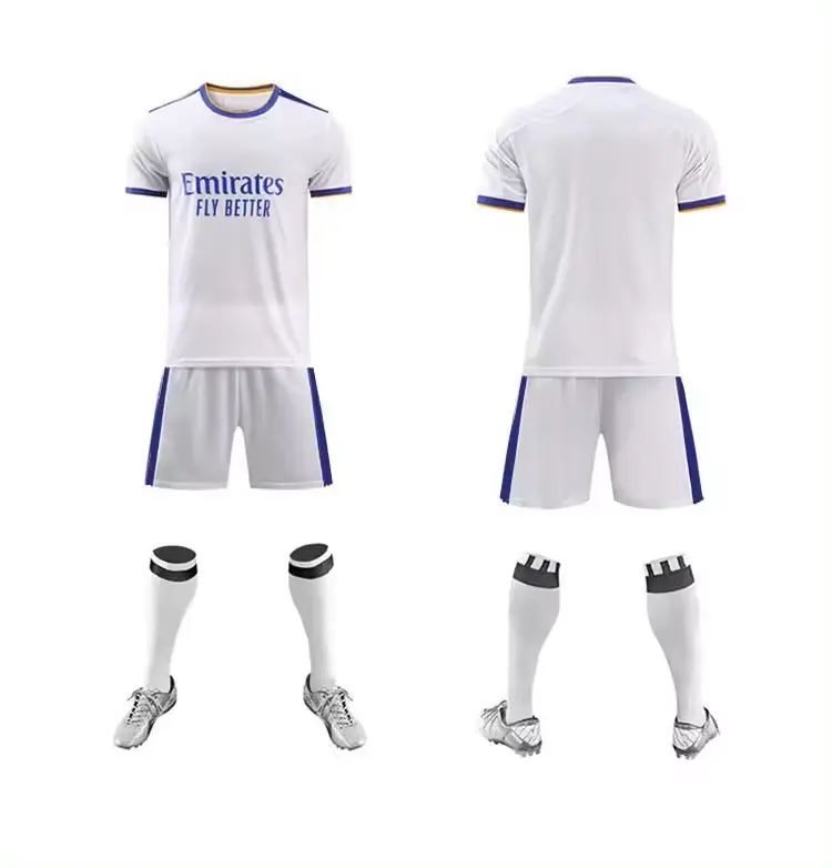 Camisa de futebol para adultos de sublimação de alta qualidade por atacado camisa de futebol masculina clube europeu