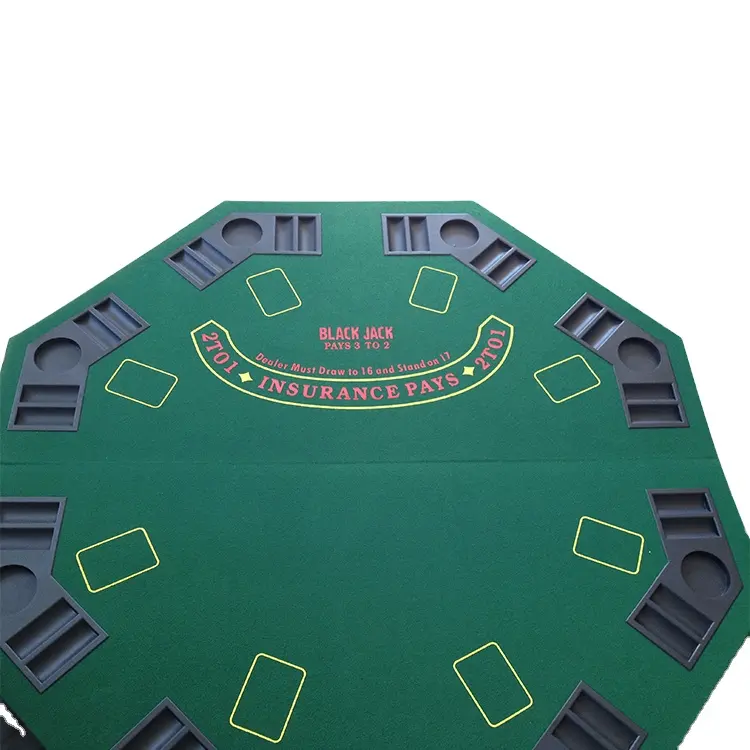 Mesa de póker plegable, juego de Casino, mesa de póker profesional, plegable, redonda, texas hold'em