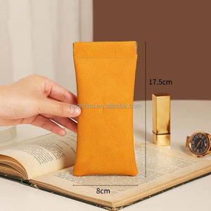 Özel Logo ile moda PU deri takı kılıfı küçük kozmetik gözlük kılıfı şarapnel makyaj çantası mektup desen tarzı - Product Image 2