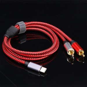 USB C Tipo-C a 2 RCA Adaptador de audio RCA Cable de audio para teléfono Tablet - Product Image 4