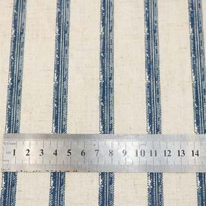 New Classic Wide Stripe Printed <strong>Linen</strong> Cotton <strong>Fabric</strong> Vintage <strong>Linen</strong> Cotton Blend Shirt <strong>Fabric</strong> Wholesale - Product Image 4