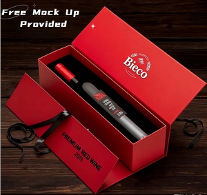 Tùy Chỉnh Hộp Quà Tặng Bao Bì Sang Trọng Rượu Vang Hộp Quà Tặng Bán Buôn In Tùy Chỉnh Kích Thước Logo Cao End Chai Rượu Vang Hộp - Product Image 1