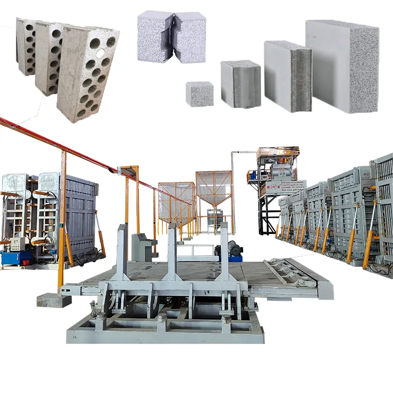 Machine à fabriquer des panneaux muraux en ciment Machine de fabrication de panneaux légers en béton Machine à fabriquer des panneaux muraux en béton préfabriqué