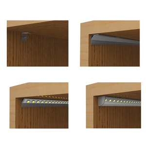 16*16mm Triangular Counter Display case <strong>LED</strong> Aluminum Slot <strong>LED</strong> Wall Lamp Solid Profile Light - Product Image 2