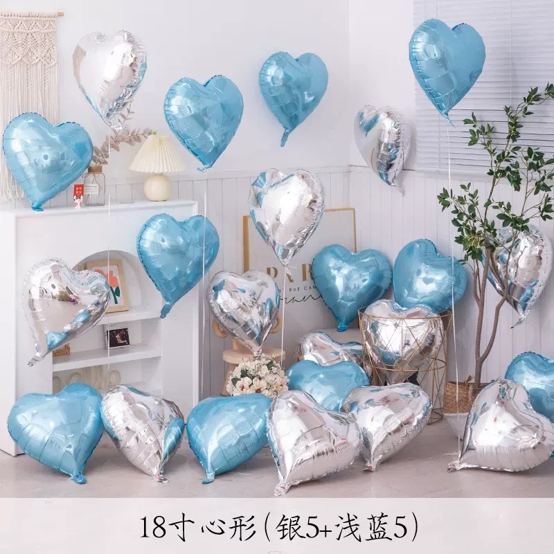 Dark Gray Blue heart