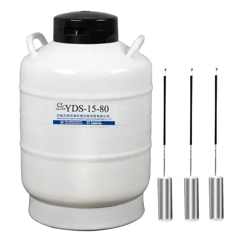 medical cryogenic semen container yds-15-80 liquid nitrogen canister 15 l storage tank price
