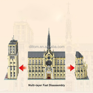 DIY Assembly Streetview Notre Dame Cathedral in Paris Bricks Architecture Model Educational <strong>Toys</strong> for Gifts Building Blocks Sets - Product Image 6