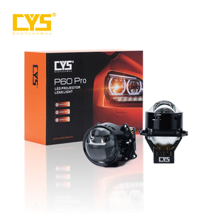 Quảng trường mới công suất cao 12V 6000K kép Led Laser ống kính máy chiếu xe ánh sáng - Product Image 1