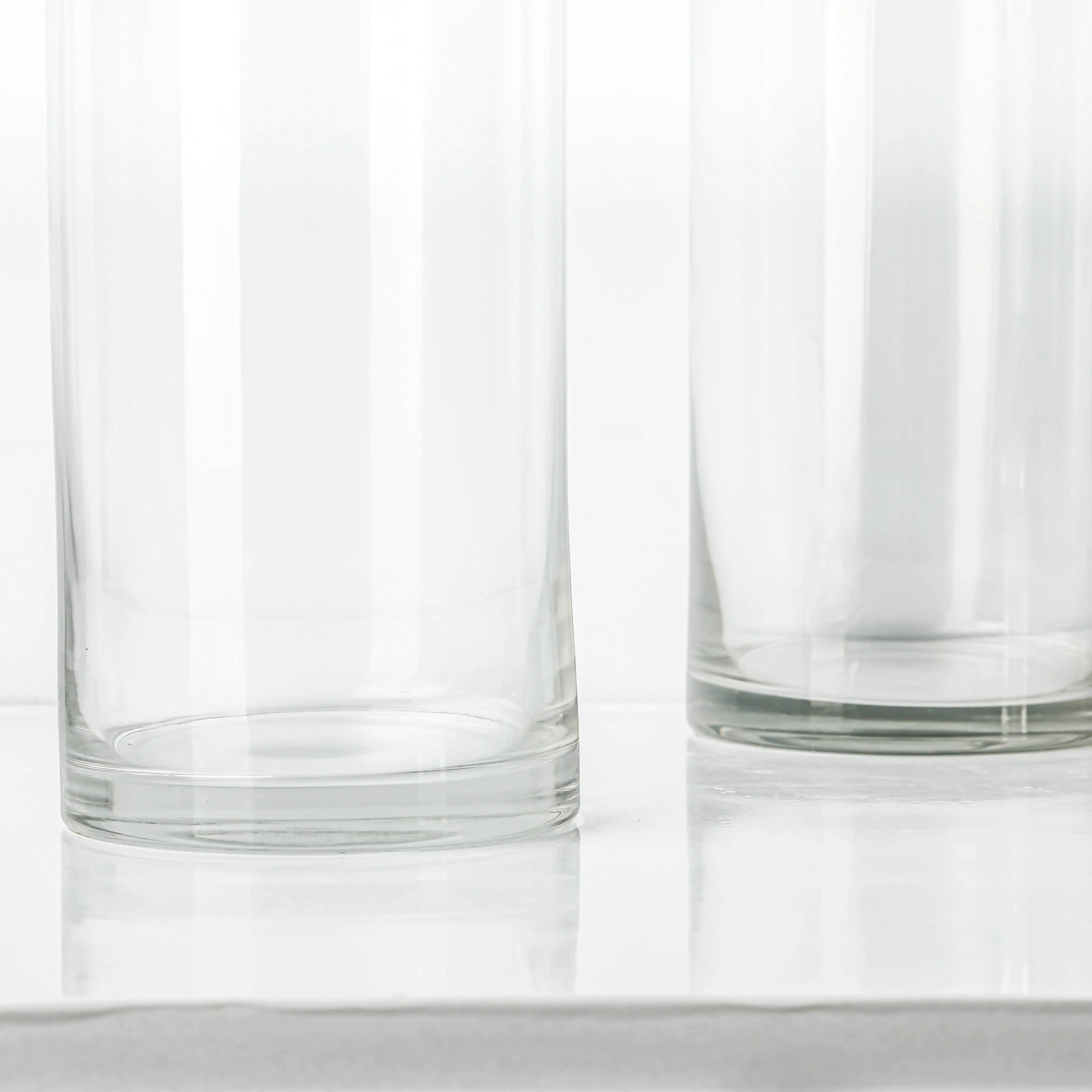 RYLAVA yüksek kalite Classics silindir el üflemeli şeffaf şeffaf cam vazo ev dekorasyon için