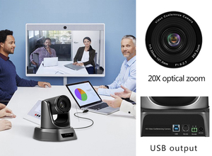 20X optik Zoom geniş açı PTZ konferans sistemi USB canlı akış video konferans - Product Image 6