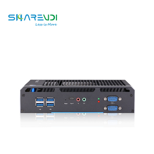Fansız kompakt 2 Lan i3 zuk i5 Kiosk u 4K TPM X86 RS232/RS485 GPIO 9-36V barebone sistemi endüstriyel mini pc Kiosk için - Product Image 5