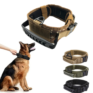 <span class=keywords><strong>Collar</strong></span> de perro táctico de lujo personalizado de 16 "-27" 2,5 "grueso y resistente para perros con parche de bucle - Product Image 2