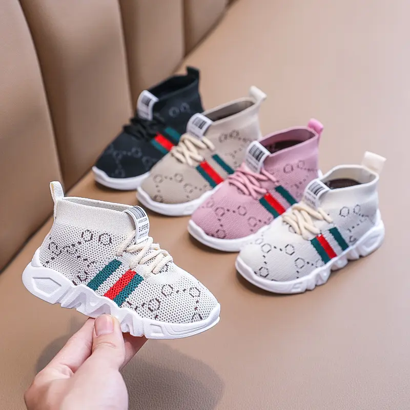 Кроссовки-носки для новорожденных, вязаные крючком, дизайнерские, повседневная обувь для начинающих ходить детей, на лето