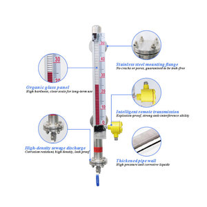 Continuous Transmitter 4-20ma Measuring Liquid <strong>Level</strong> Magnetic Flap <strong>Level</strong> Gauge - Product Image 2