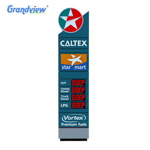 Tùy Chỉnh <span class=keywords><strong>Pylon</strong></span> Dấu Hiệu Cho Trạm Xăng Với 12Inch Led Gas Hiển Thị Thủ Trạm Xăng <span class=keywords><strong>Pylon</strong></span> Biển Hiệu - Product Image 6