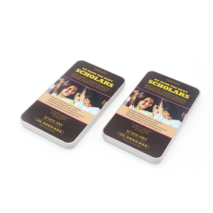 Biểu tượng tùy chỉnh xì gà kim loại tin trường hợp với bản lề Thẻ quà tặng mini hình chữ nhật bản lề nắp hộp thiếc - Product Image 3