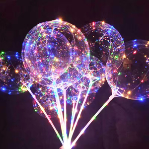 Yüksek kaliteli balon LED ışık 18 inç yuvarlak temizle yanıp sönen Globos Led Bobo kabarcık helyum balon - Product Image 4