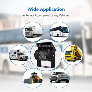 Yedekleme geri kamera su geçirmez gece görüş geniş görüş dikiz kamera 4 pinli AV konnektör RV Camper kamyon römork otobüs Van - Product Image 4