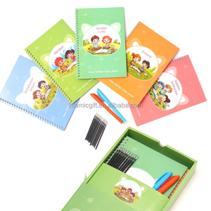 Çocuklar yaş 3 kullanımlık yivli el yazısı kaligrafi izleme mektuplar yazma sihirli uygulama Pens book kalemler ile - Product Image 1