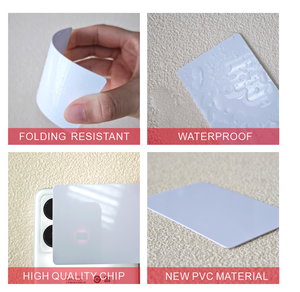 Customized Blank Contact PVC White Blank Business Plastic <strong>Cards</strong> with Chip 1K RFID Interface 13.56MHz Frequencies - Product Image 5