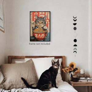 סיטונאי פוסטרים חתול בסגנון רטרו מותאם אישית קיר תפאורה על ידי יצרנים - Product Image 3