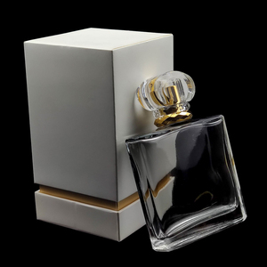 <strong>100</strong> <strong>ml</strong> Custom Printed Private Label square Glass Empty Spray Luxurious Perfume Fragrance Bottle with Cap and Packaging Paper <strong>Box</strong> - Product Image 6
