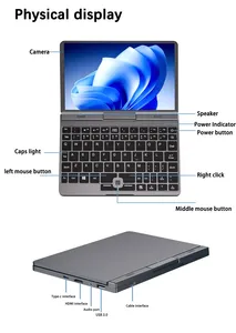 Laptop <strong>Computer</strong> Quad Core N100 Processor 8&quot; Touch Screen <strong>Netbook</strong> <strong>Computer</strong> with Wifi, Webcam and BT for Kids and Adults - Product Image 3