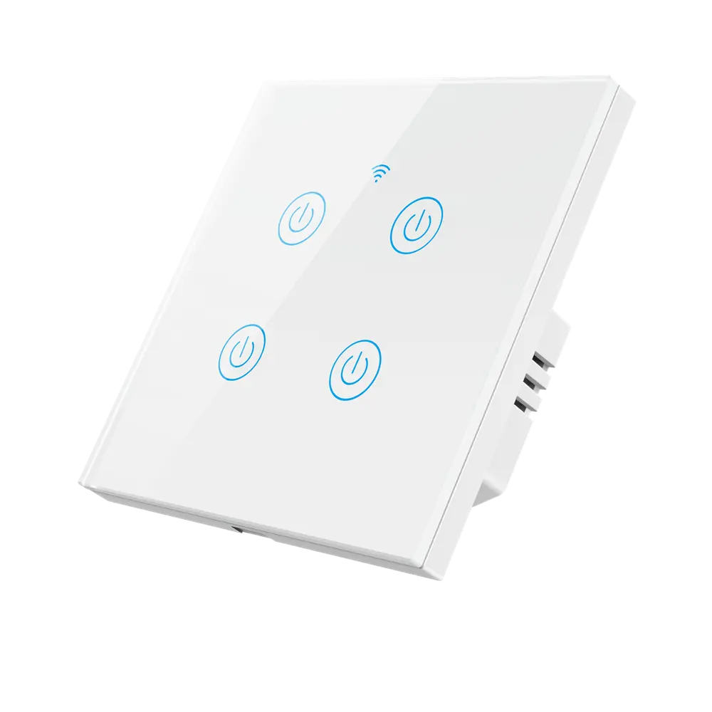 Tuya WiFi Smart Home Switch necessita di filo neutro 1/2/3/4 Gang EU Smart Light Switch funziona con Alexa Google Home