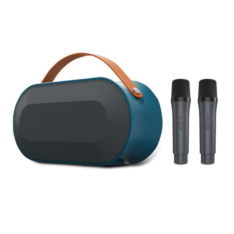 สีเขียว + ไมโครโฟนคู่