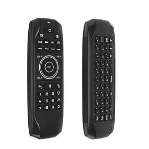 G7V Pro mini tastiera ricaricabile 2.4G funzione vocale retroilluminata wireless QWERTY tastiera 2 lati design telecomando intelligente - Product Image 1