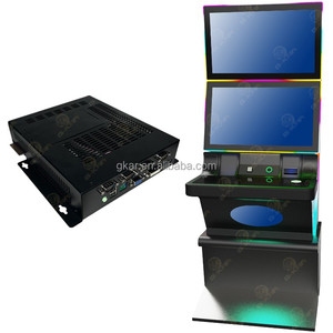 Eğlence jetonlu oyunlar yeni tasarım 27 "çift ekran PC kurulu beceri oyun makinesi iki düğme paneli kabine - Product Image 1