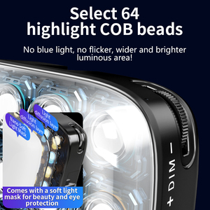 Taşınabilir RGB Mini LED cep dolgu ışığı ile 1/4 vidalı bağlantı telefon DSLR SLR kamera için kamera ışığı lamba - Product Image 3