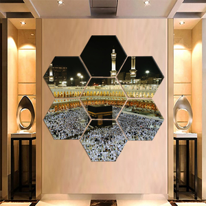 Tranh Treo Tường Trang Trí Theo Yêu Cầu 7 Tranh In Hình Lục Giác Sơn Dầu Hồi Giáo Thư Pháp Châu Âu Trang Trí Nội Thất - Product Image 2