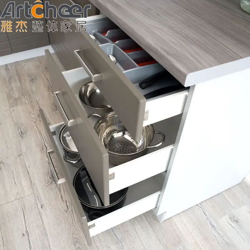 RTA Küchen schrank modularen Stil Holz Design Top-Qualität günstigen Preis weiße Farbe