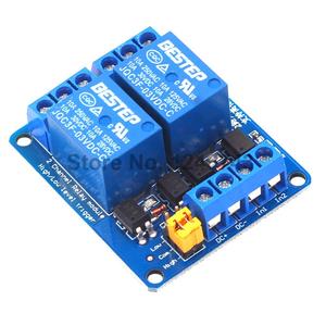 3.3V 5V 12V 24V2チャンネルリレーモジュール高低レベルトリガーデュアルオプトカプラーアイソレーションリレーモジュールボード - Product Image 1