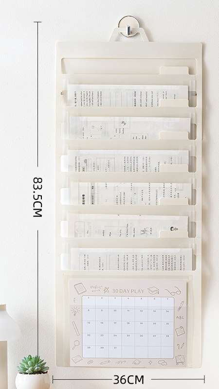 ตารางขนาดใหญ่สีขาว 6 ช่อง + แผน 30 วัน