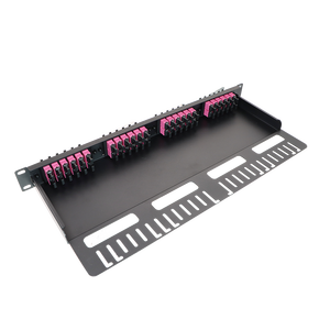 High Density 1U Rack Mount Modular <strong>Enclosure</strong> Unloaded Holds up to 4 X FHD Cassettes or Panels 144 Fibers 8 Cores MPO Rack Mount