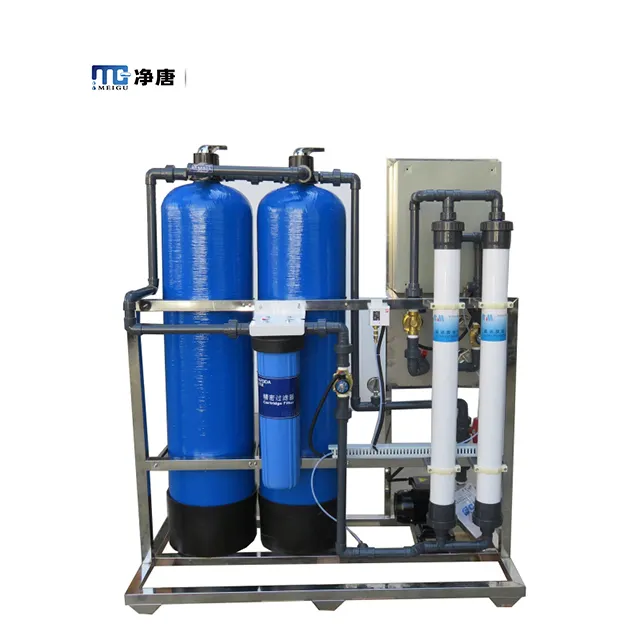 Planta de Tratamiento de Agua de ultrafiltración para lavado de coche, filtro de agua de lavandería UF, sistema de recirculación de acuicultura, 1T