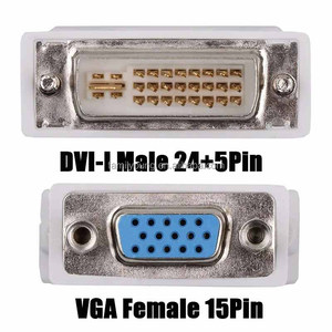 <strong>DVI</strong> to <strong>VGA</strong> Adapter <strong>DVI</strong>-I Male 24+5 Pin to <strong>VGA</strong> Female Adapter HD Video Graphics Card Converter for PC HDTV Projector - Product Image 6