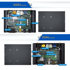 HYSTOU Corei7プロセッサーミニ産業用デスクトップコンピューターDDR4MAX64GBデュアルLAN HD-MI VAGデュアルディスプレイファクトリーファンレスミニPC - Product Image 3
