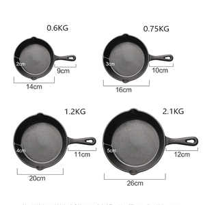 Hot Selling Kitchen Induction Cooking Fry Pan <strong>10</strong>-26cm Cast Iron Frying Pan Non-stick Coating <strong>Skillets</strong> Set of Pan - Product Image 6