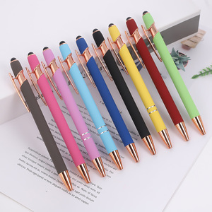 批发促销笔带定制标志个性化OEM手写笔标志印刷金属圆珠笔 - Product Image 3
