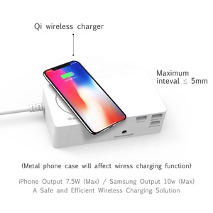 Cargador multifunción de escritorio para el hogar, cargador de viaje con puerto de carga inalámbrica de 5-10w, usb tipo c, 2023 - Product Image 6