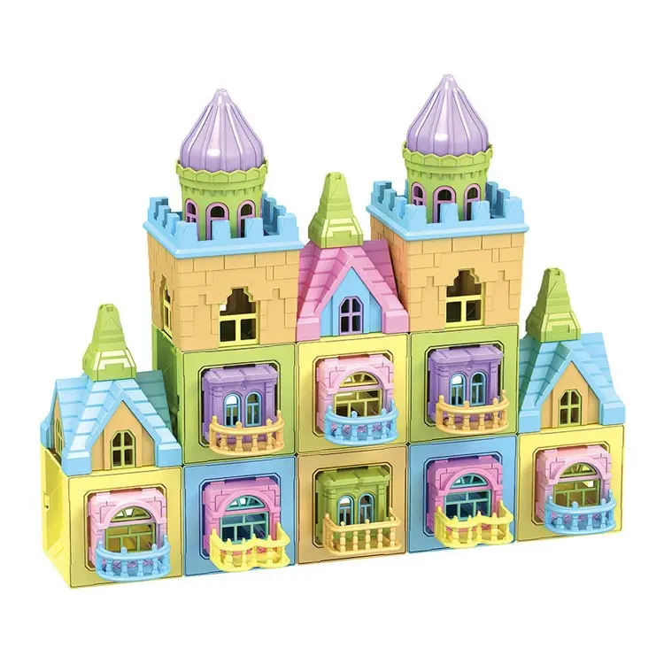 Castle Magnetic Blocks 88 pezzi Magnetic Building Tiles 3D giocattoli educativi per bambini